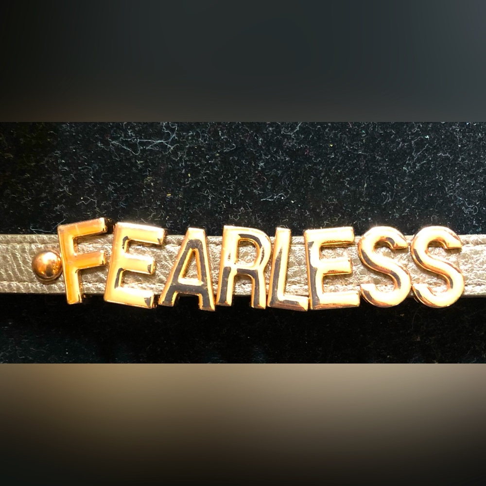 Fashion bracelet with the words  “Fearless”. BCBGeneration bracelet